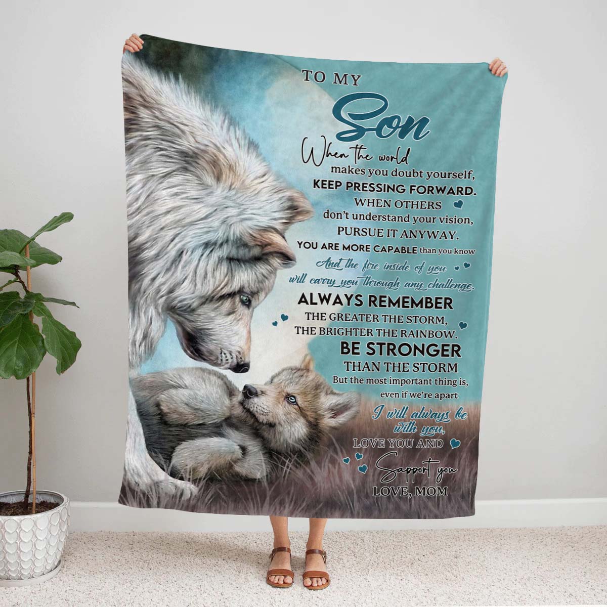 Be Stronger Than The Storm - Premium Blanket - A246