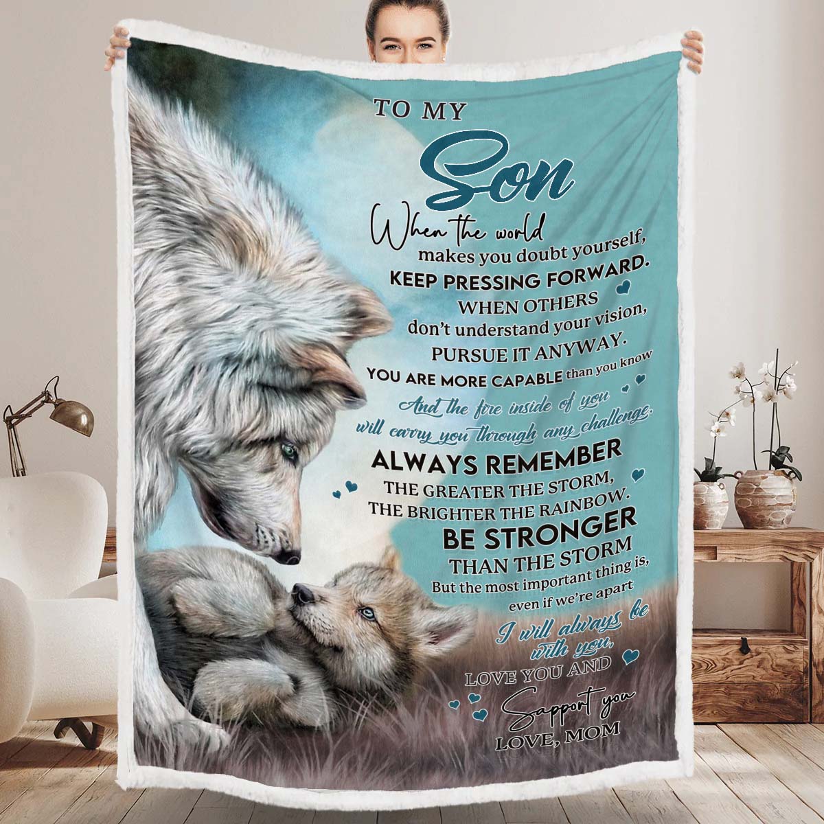 Be Stronger Than The Storm - Premium Blanket - A246