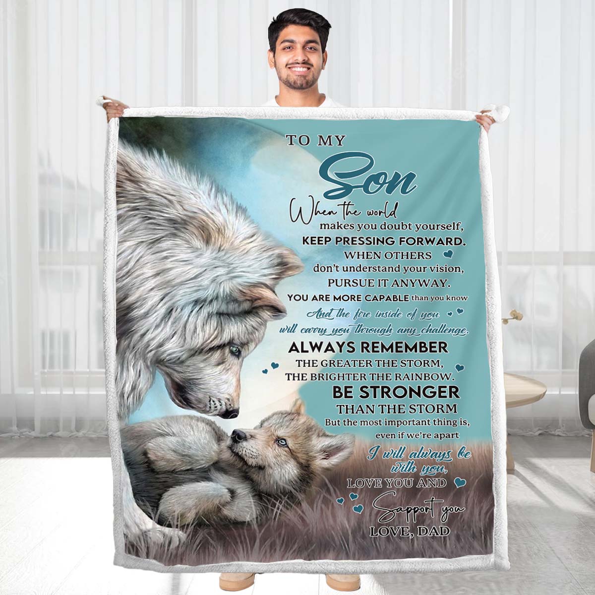 Be Stronger Than The Storm - Premium Blanket - A246