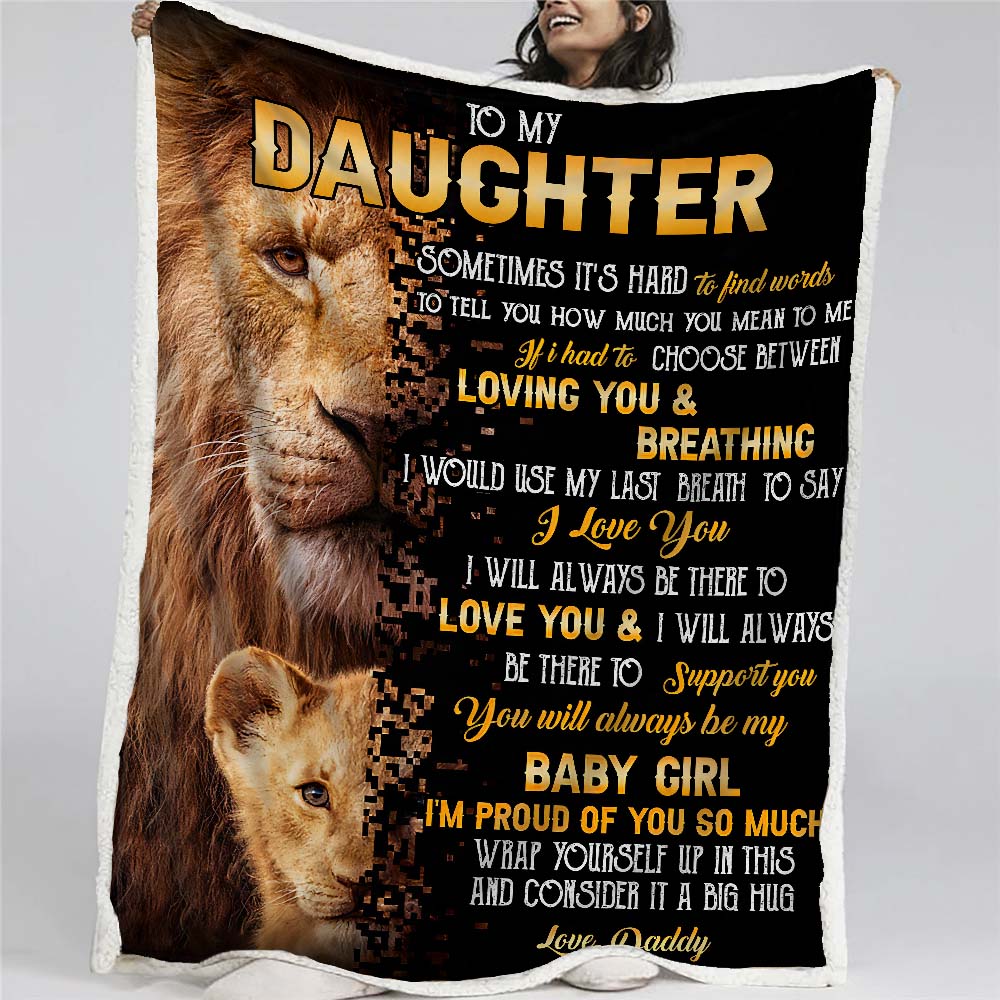 To My Daughter- From Dad - A322 - Premium Blanket