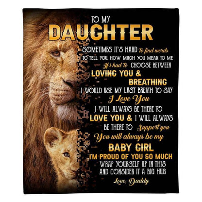 To My Daughter- From Dad - A322 - Premium Blanket