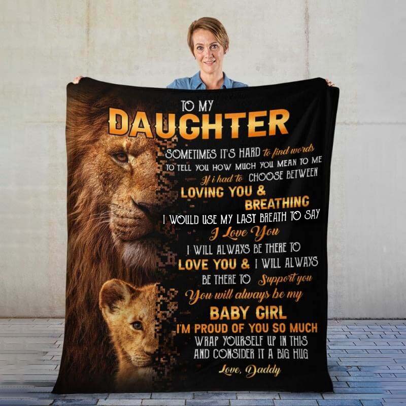 To My Daughter- From Dad - A322 - Premium Blanket