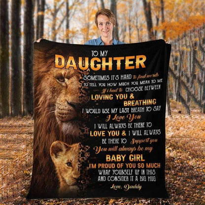 To My Daughter- From Dad - A322 - Premium Blanket