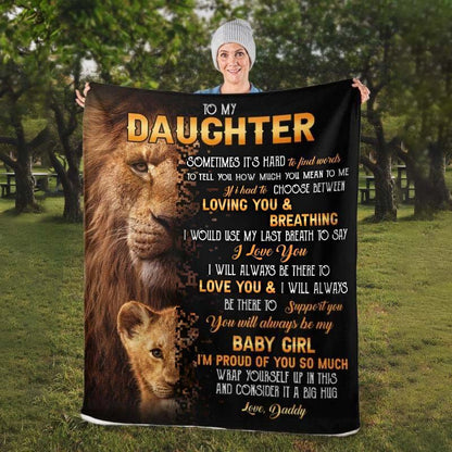 To My Daughter- From Dad - A322 - Premium Blanket