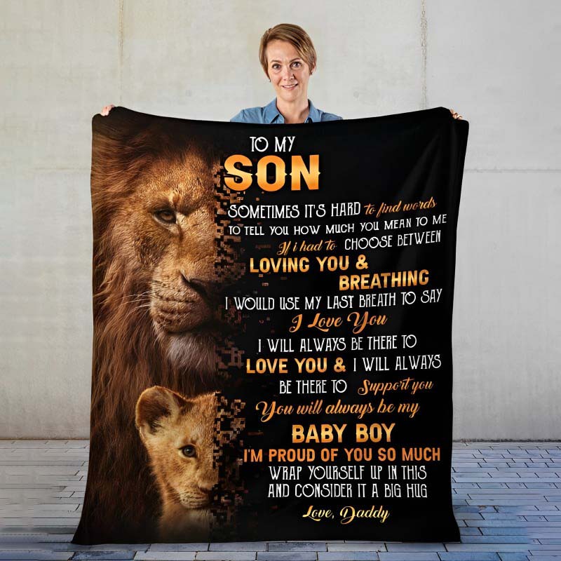 To My Son - From Dad - A322 - Premium Blanket