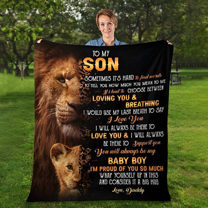 To My Son - From Dad - A322 - Premium Blanket