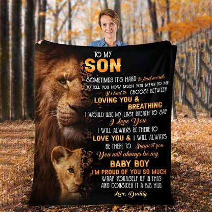 To My Son - From Dad - A322 - Premium Blanket