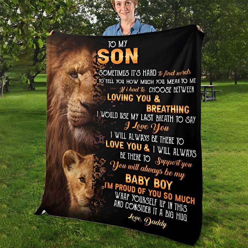 To My Son - From Dad - A322 - Premium Blanket