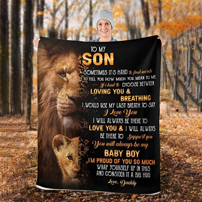 To My Son - From Dad - A322 - Premium Blanket