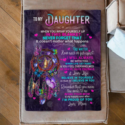 To My Daughter - I'm So Proud Of You - A651 - Premium Blanket