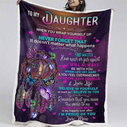 To My Daughter - From Mom - A651 - Premium Blanket