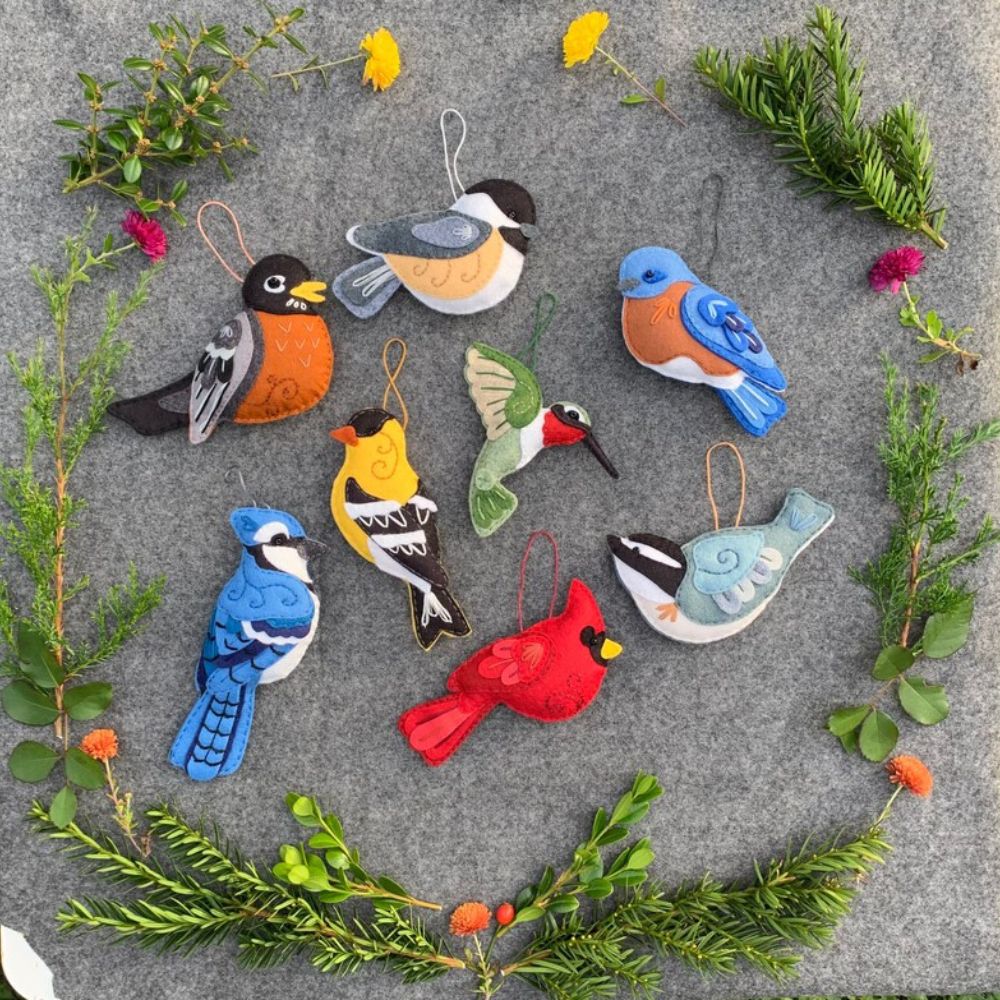 Handmade Whimsical Felt Bird Ornament🐦✨