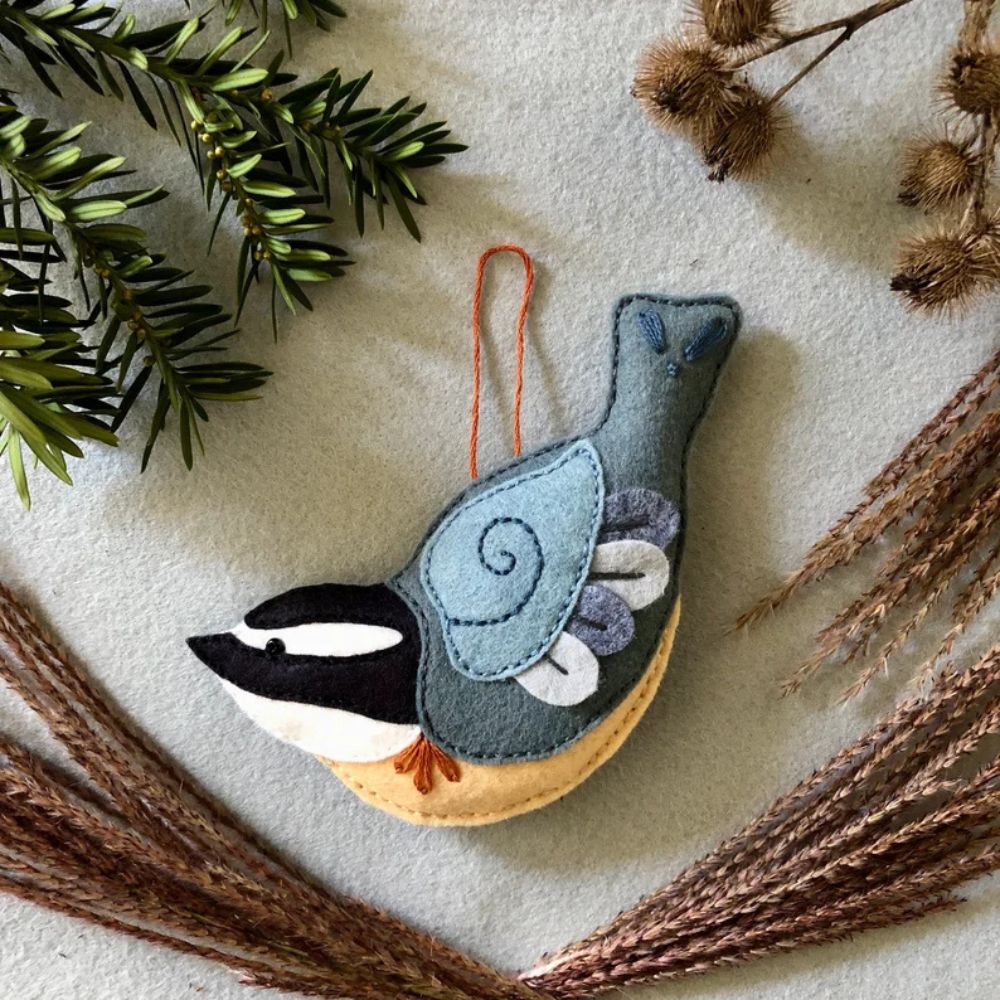 Handmade Whimsical Felt Bird Ornament🐦✨