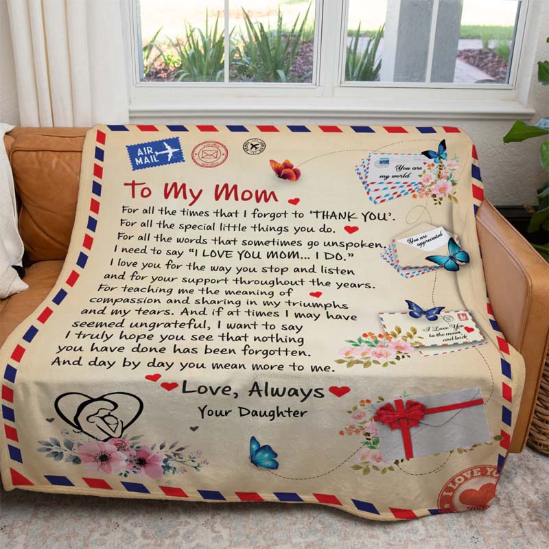 To My Mom - From Daughter  - A721 - Premium Blanket