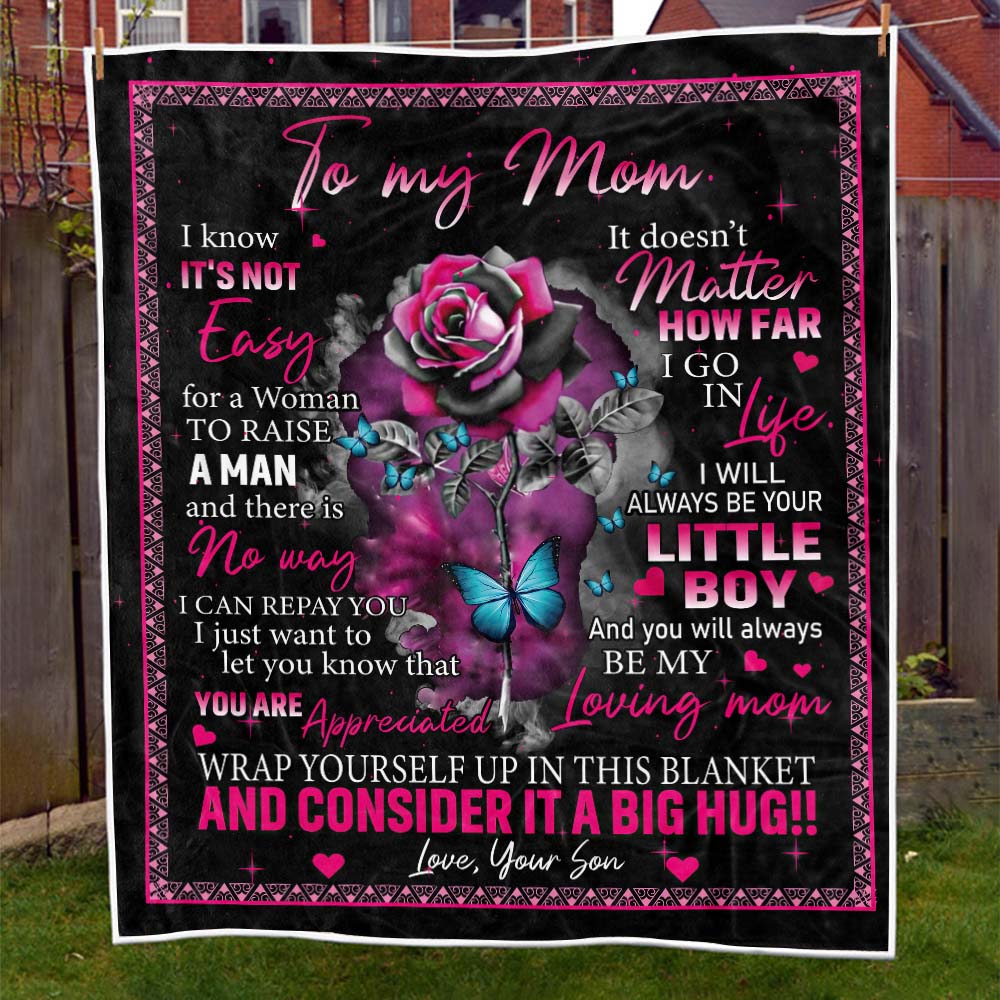 To My Mom - From Son  - A723 - Premium Blanket