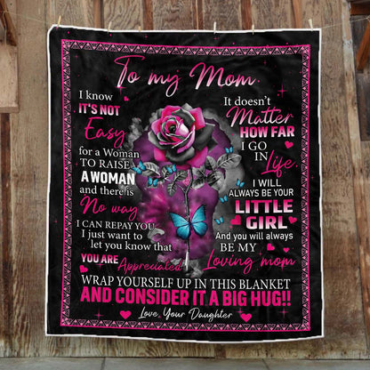 To My Mom - From Daughter  - A723 - Premium Blanket