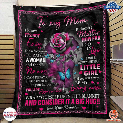 To My Mom - From Daughter  - A723 - Premium Blanket