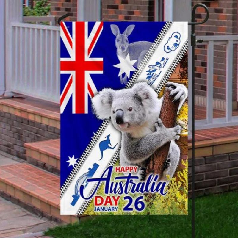 Koala Australia Flag Happy Australia Day