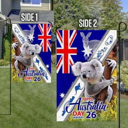 Koala Australia Flag Happy Australia Day