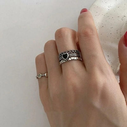 Black Heart Ring