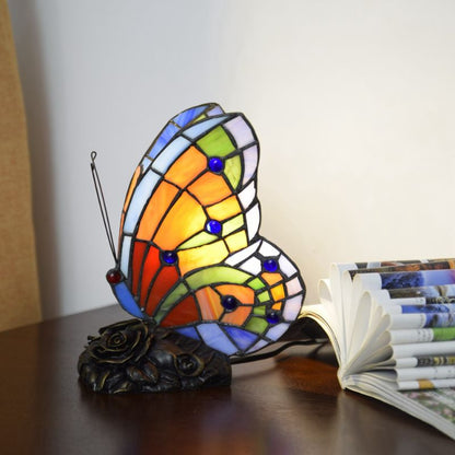 Animal Stained Glass Table Lamp - Butterfly