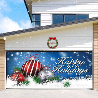 Happy Holidays Christmas Garage Door Covers CC008