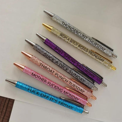 Colored Glitter Pen Set For Sarcastic Souls