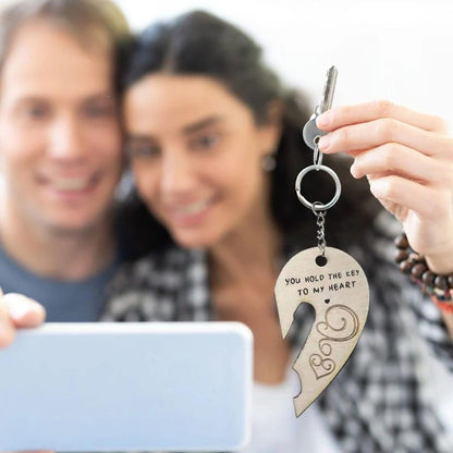 You Hold The Key to My Heart & Forever Couple Keychain