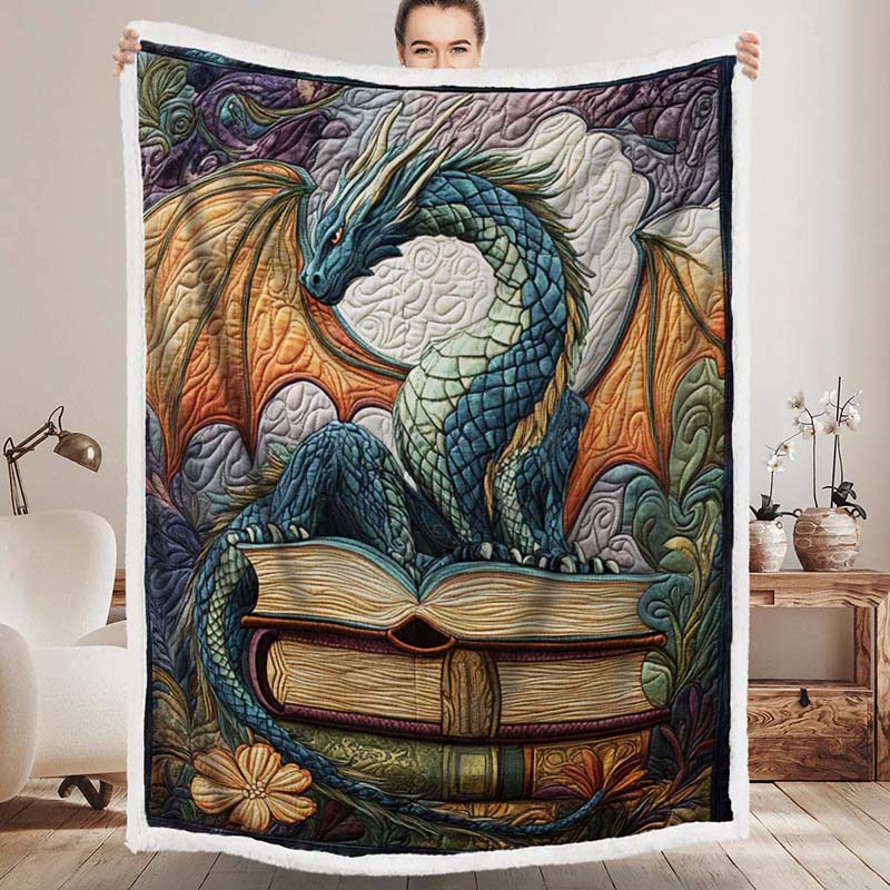 Twilight Guardian Dragon Blanket - D220 - Premium Blanket