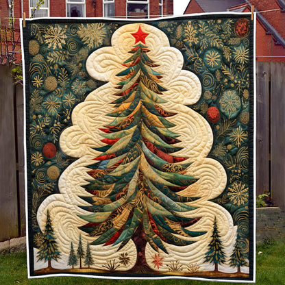 Christmas Tree and Snow Blanket - D265 - Premium Blanket