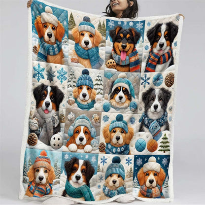 Winter Dog Blanket - D273 - Premium Blanket