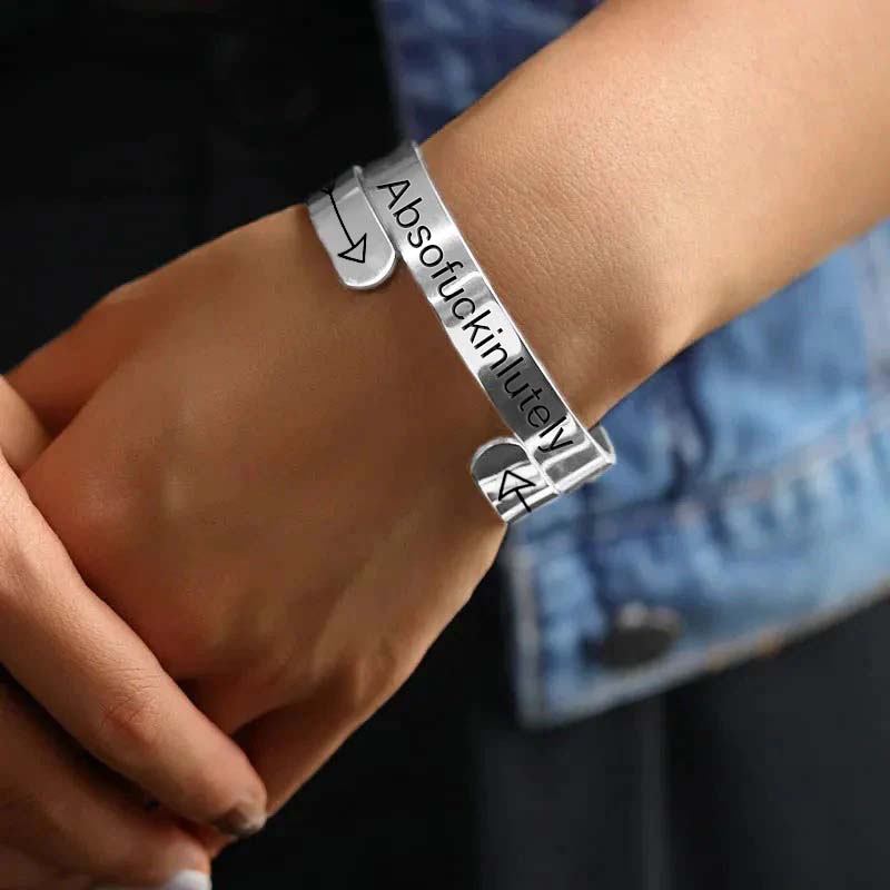 Absofukinlutely Engraved Bracelet