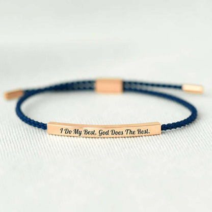 I Do My Best God Does The Rest Tube Bracelet