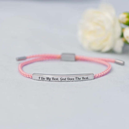 I Do My Best God Does The Rest Tube Bracelet