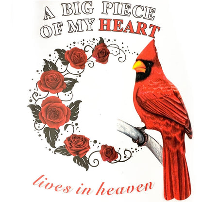 Cardinal Sticker - My Big Piece of Heart Decal 🐦