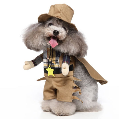 Chucky Pet Costume - Western Cowboy