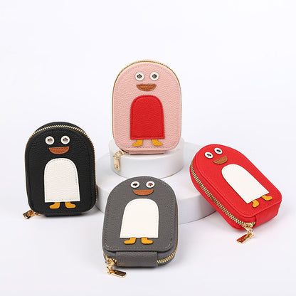 Cute Penguins PU Credit Card Coin Wallet