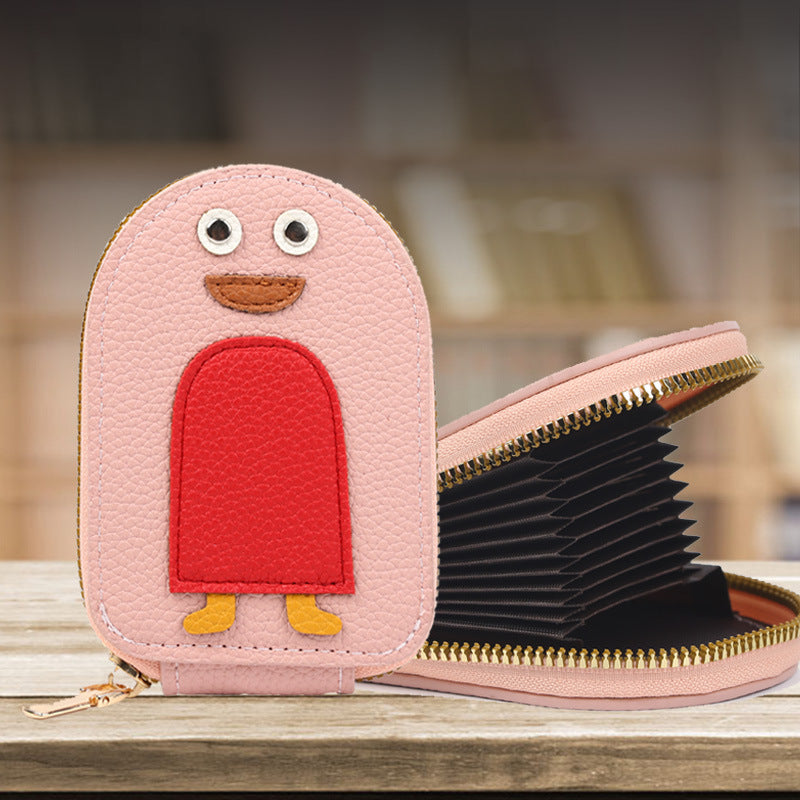 Cute Penguins PU Credit Card Coin Wallet