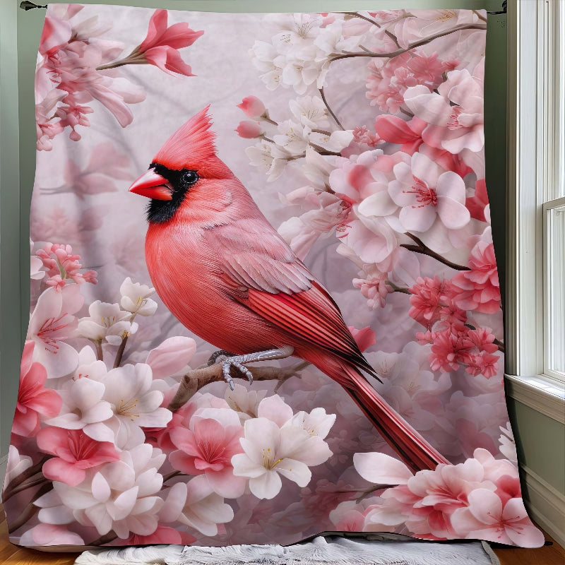 Cherished Memories Cardinal Blanket - F605 - Premium Blanket