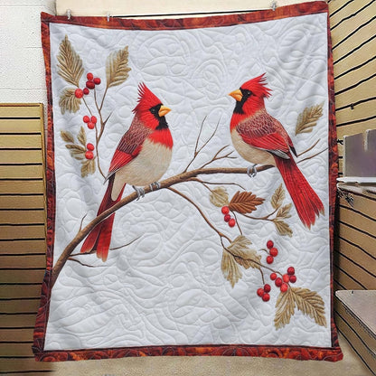 Heartfelt Red Cardinal Blanket - F606 - Premium Blanket