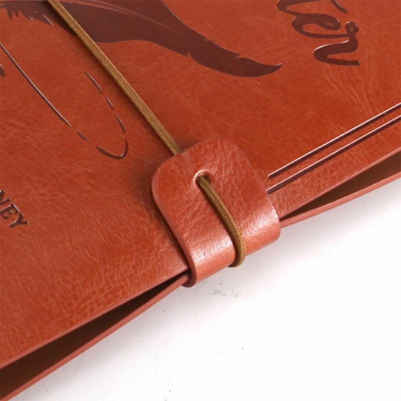 To My Wife - Meeting You was Fate - Engraved Leather Journal Notebook