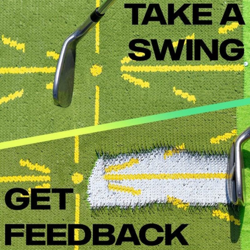 Golf Training Mat for Swing Detection Batting