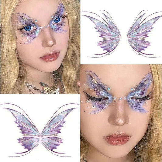 Butterfly Glitter Stickers - Waterproof Temporary Tattoos