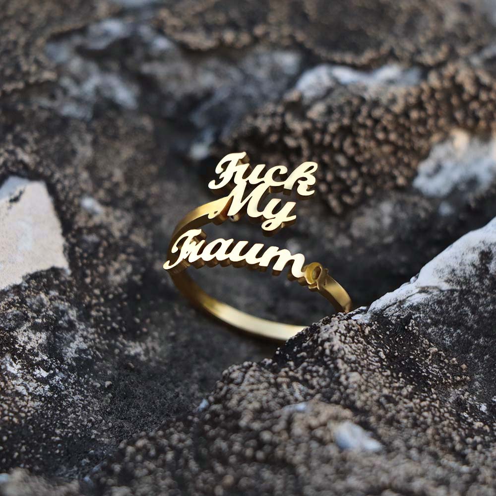 F*ck My Trauma - Personalized Adjustable Ring