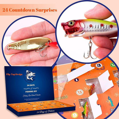 24 Days Christmas Countdown Fish Tackle Set