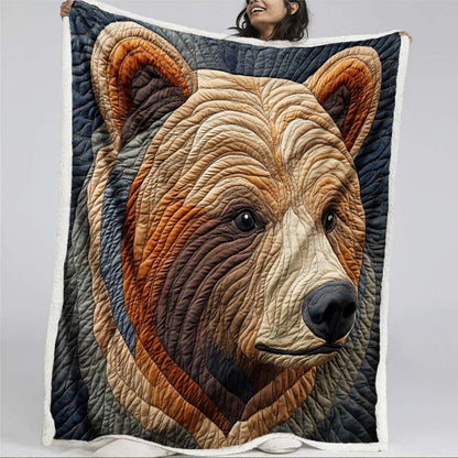 Wild Brown Bear Serenity Blanket - H206 - Premium Blanket