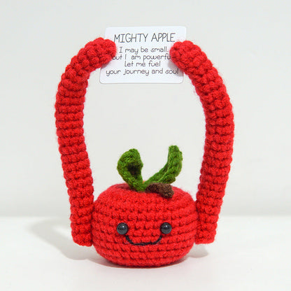 Handmade Emotional Support Gift - Mighty Apple - Red