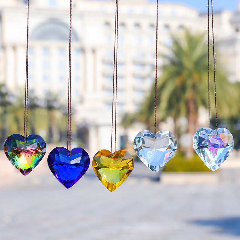 Hanging Heart Suncatcher Prism Crafts