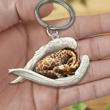 Sleeping Angel Acrylic Keychain Giraffe SA215