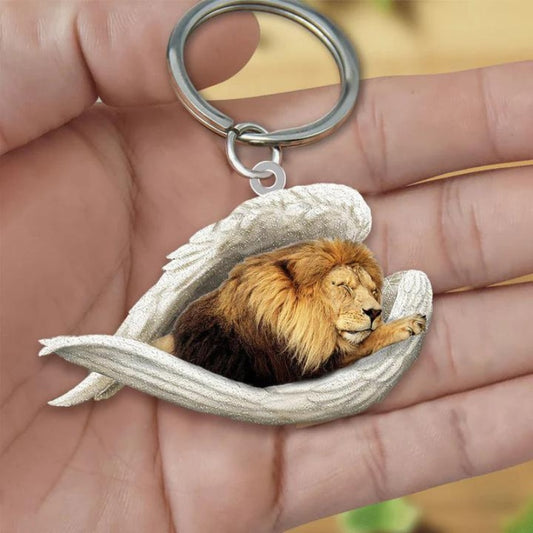 Sleeping Angel Acrylic Keychain Lion SA227